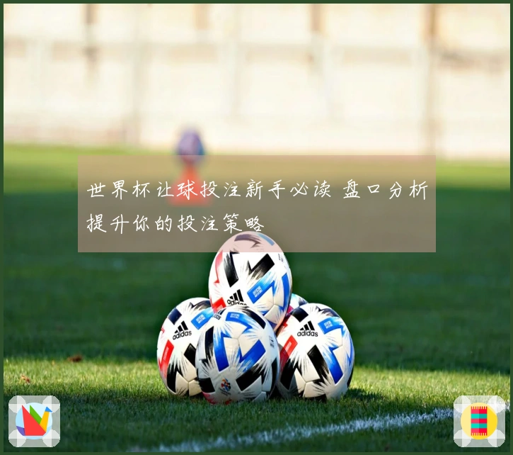 世界杯让球投注新手必读 盘口分析提升你的投注策略